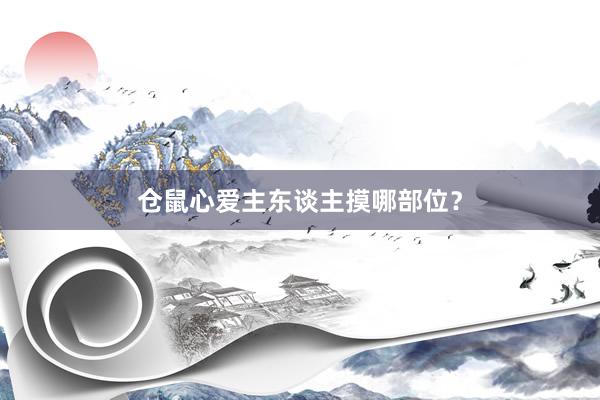 仓鼠心爱主东谈主摸哪部位？